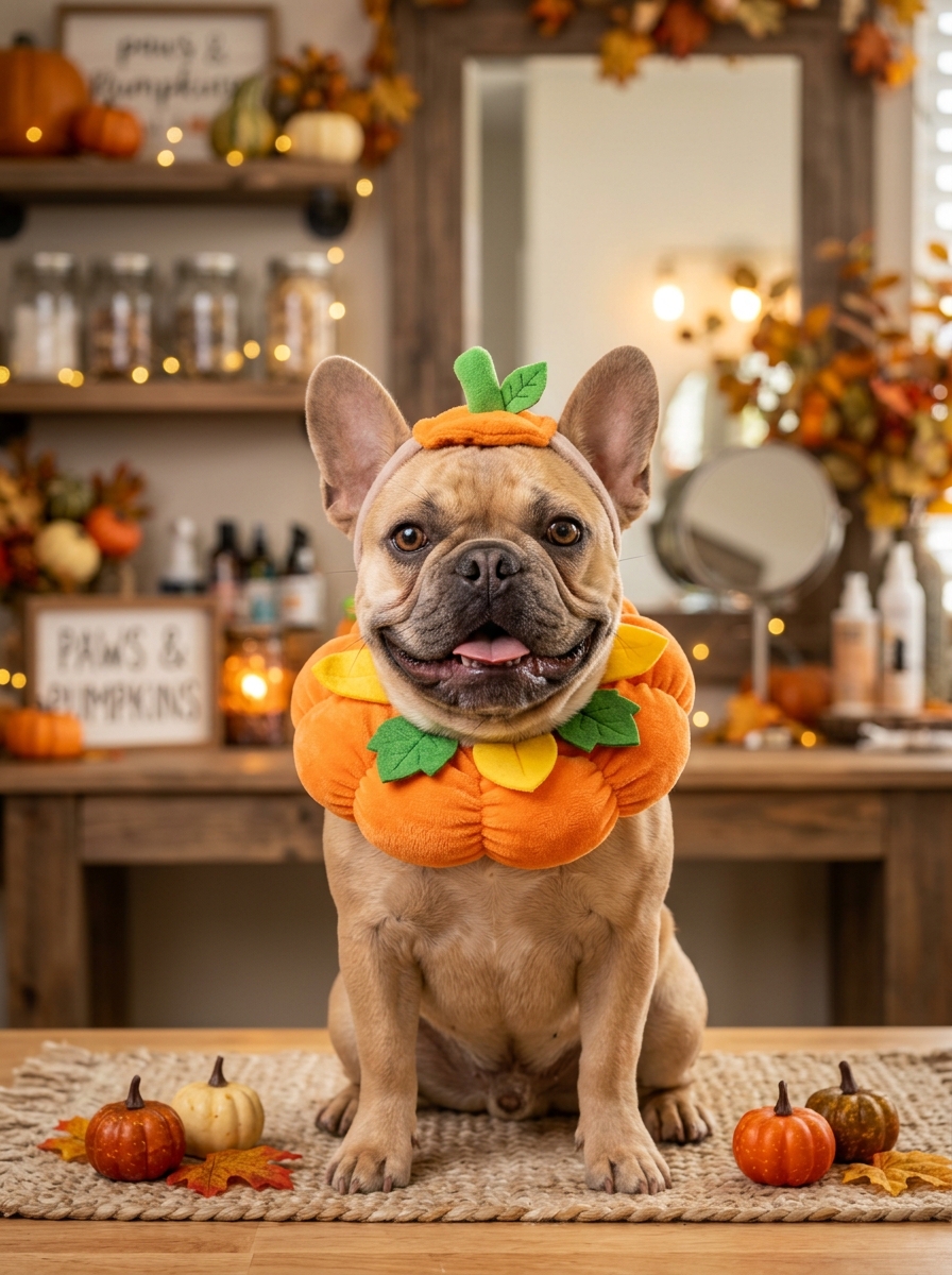Pawllywood French Bulldog - Pumpkin Collar